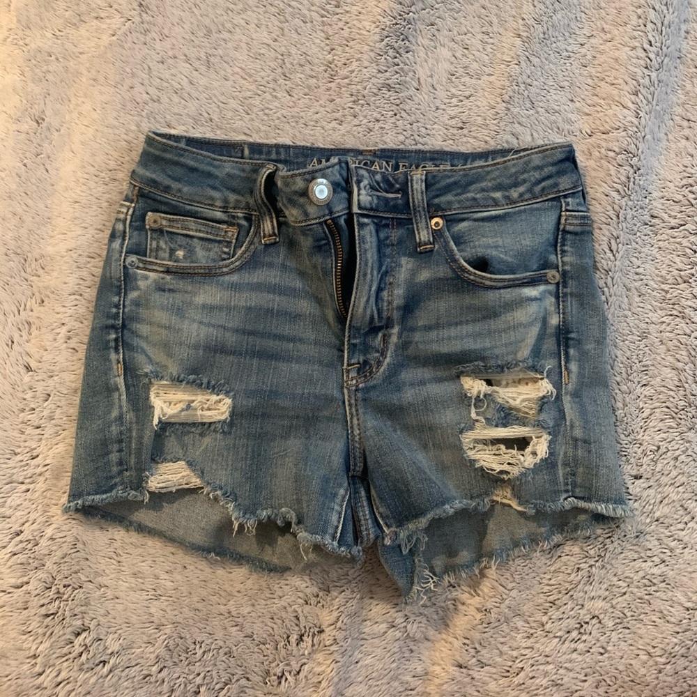 American eagle next level stretch denim shorts